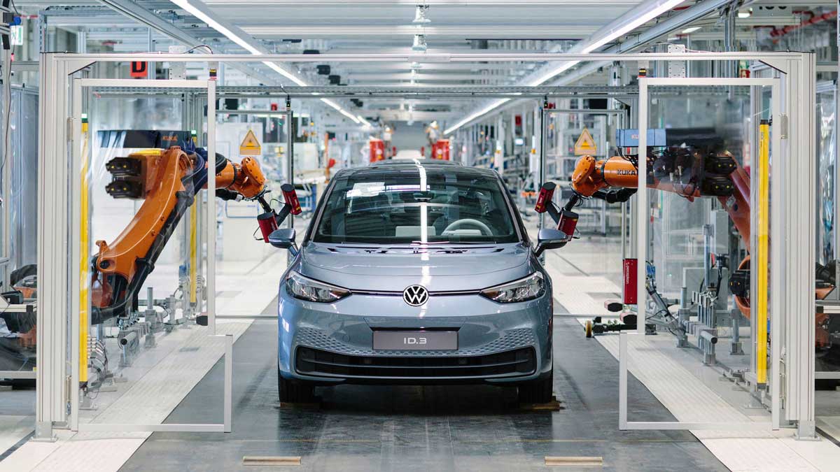 Fabbrica di veicoli elettrici Volkswagen – Linea di produzione VW ID3